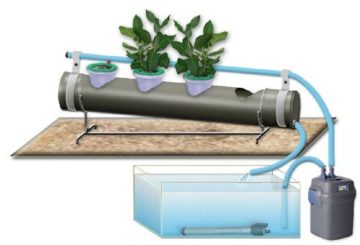hydroponiska krukor med automatiskt bevattningssystem