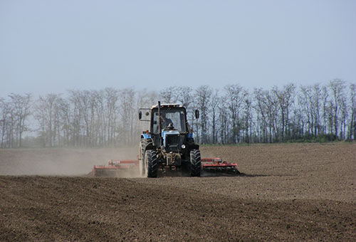 De grond voorbereiden op maïs