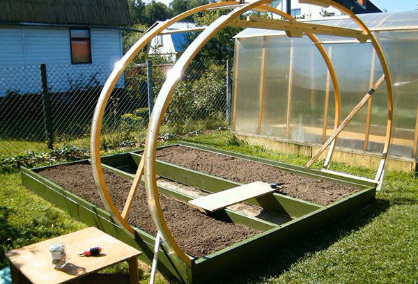 Konstruktion av en ram för ett växthus