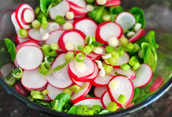 Fresh radish salad
