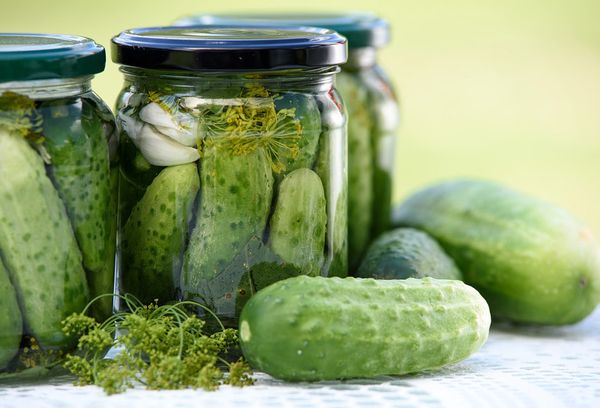Salted cucumbers