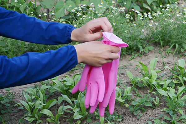 Rubberen handschoenen voor tuinieren