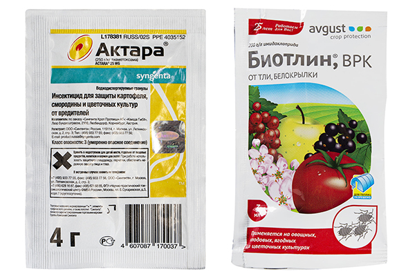 Insecticide Aktara și Biotlin